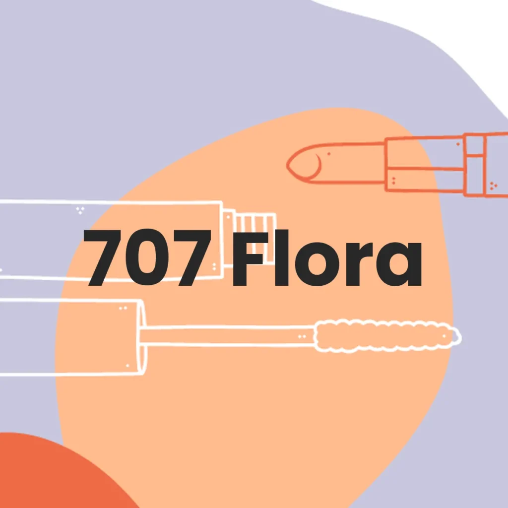 707 Flora testa en animales?