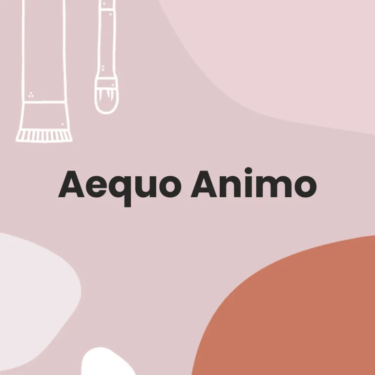 Aequo Animo