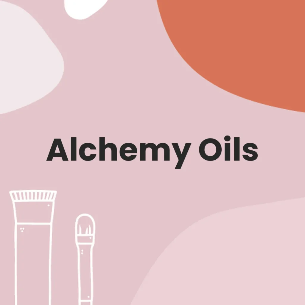 Alchemy Oils testa en animales?