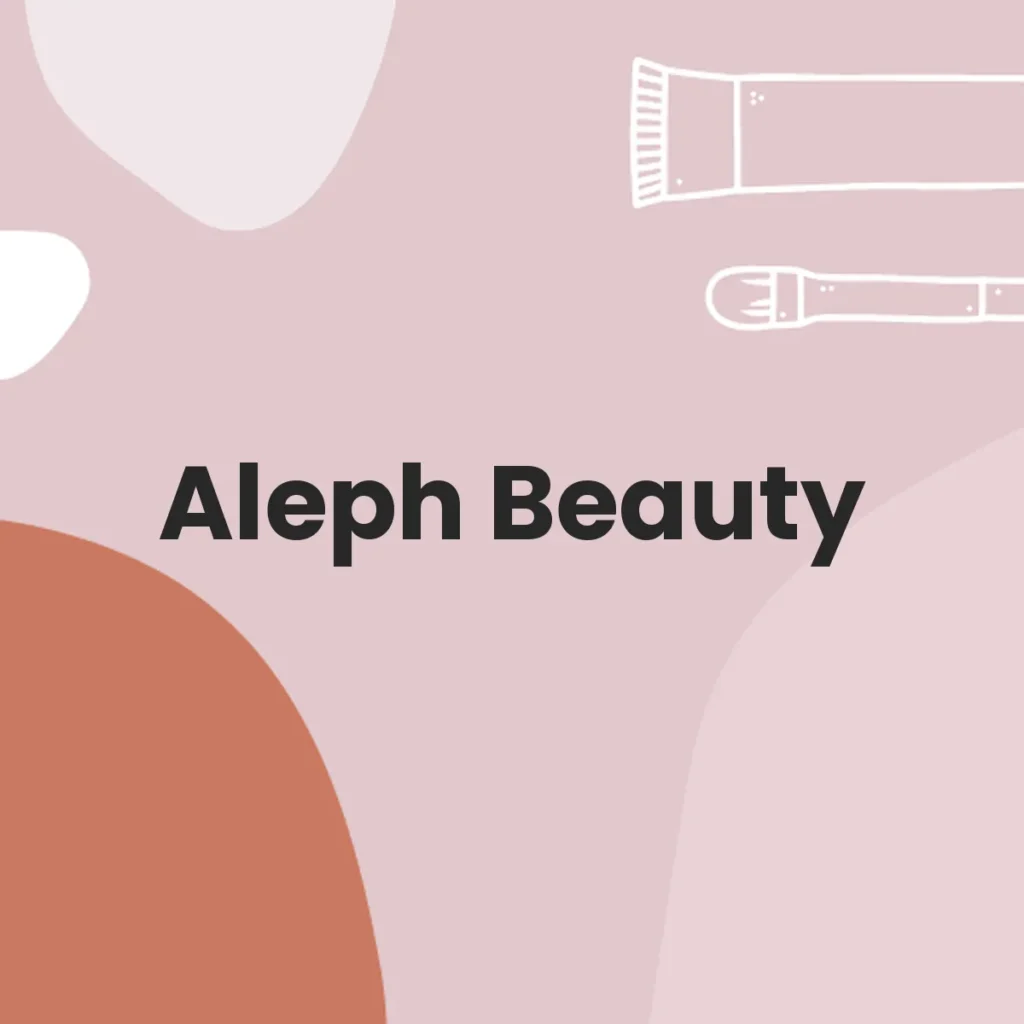 Aleph Beauty testa en animales?