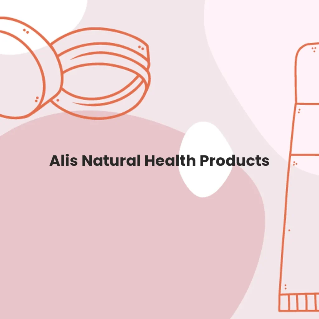 Alis Natural Health Products testa en animales?