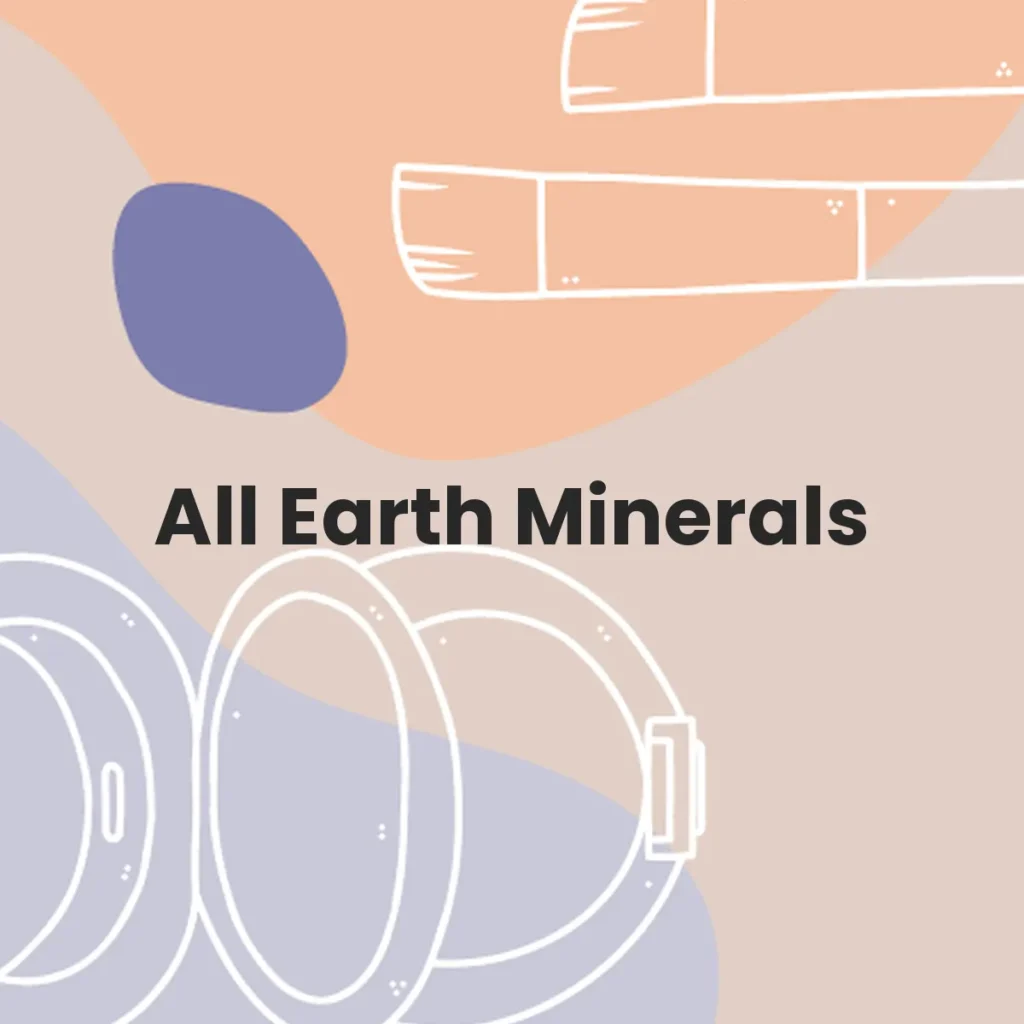 All Earth Minerals testa en animales?
