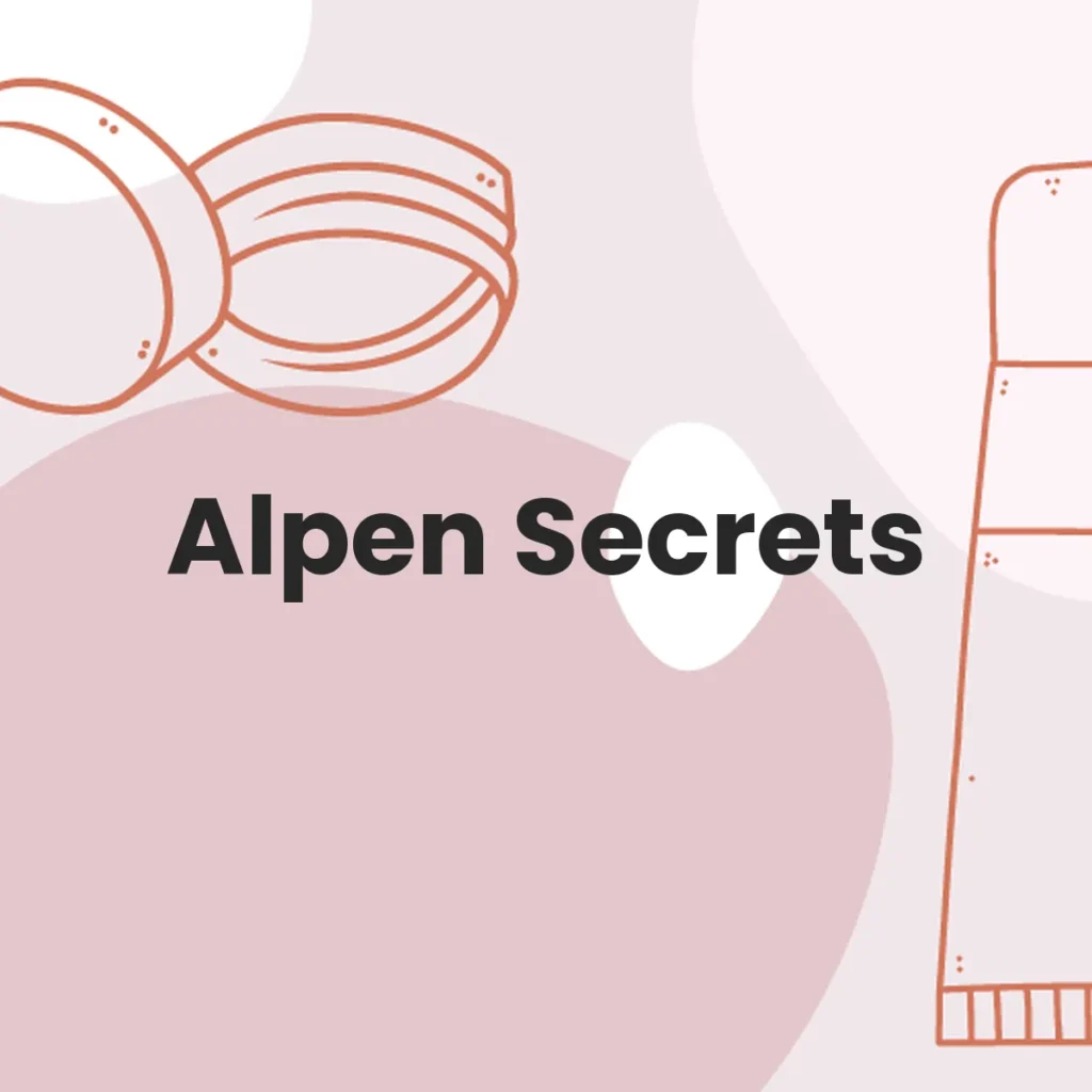 Alpen Secrets testa en animales?
