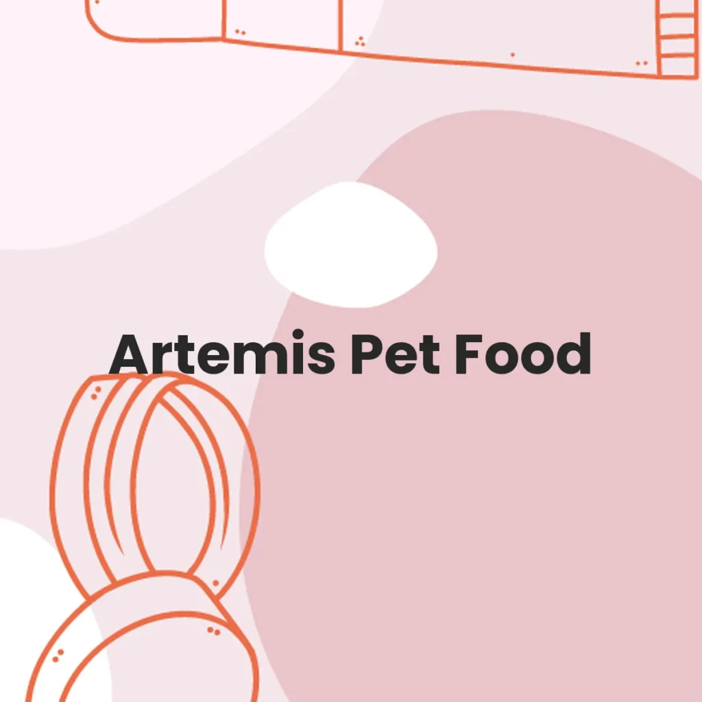 Artemis Pet Food testa en animales?