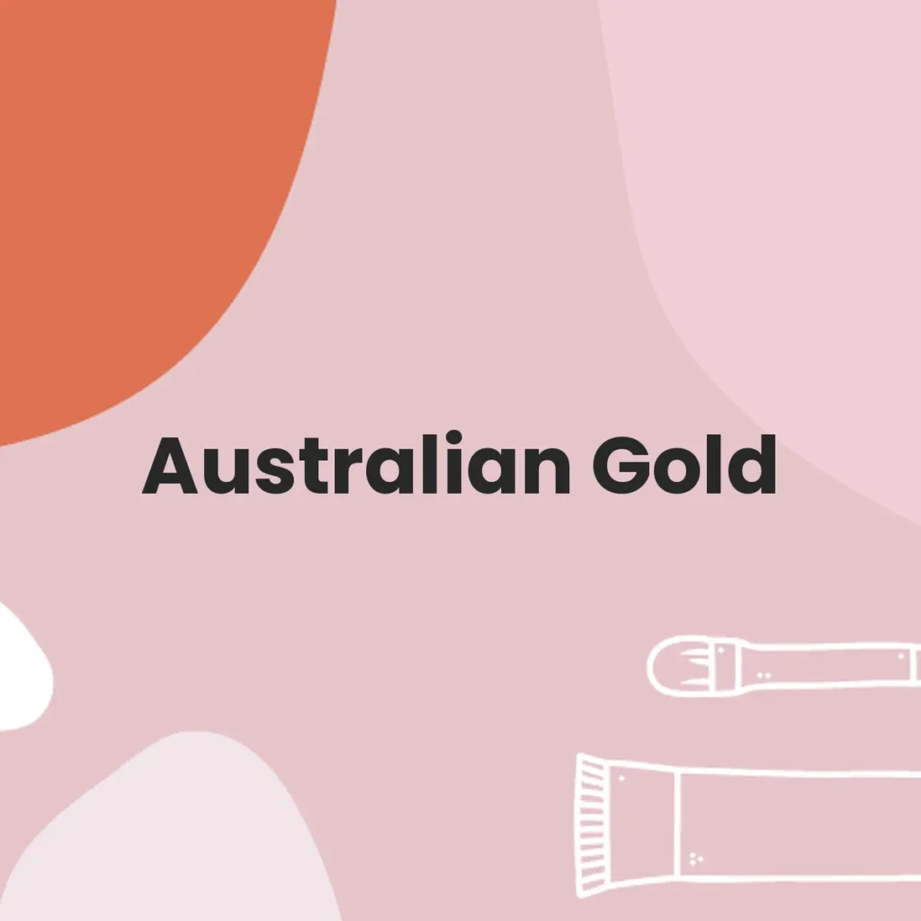 Australian Gold testa en animales?