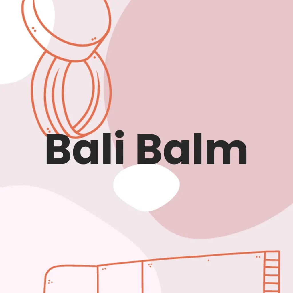 Bali Balm testa en animales?