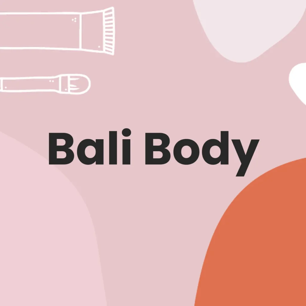 Bali Body testa en animales?
