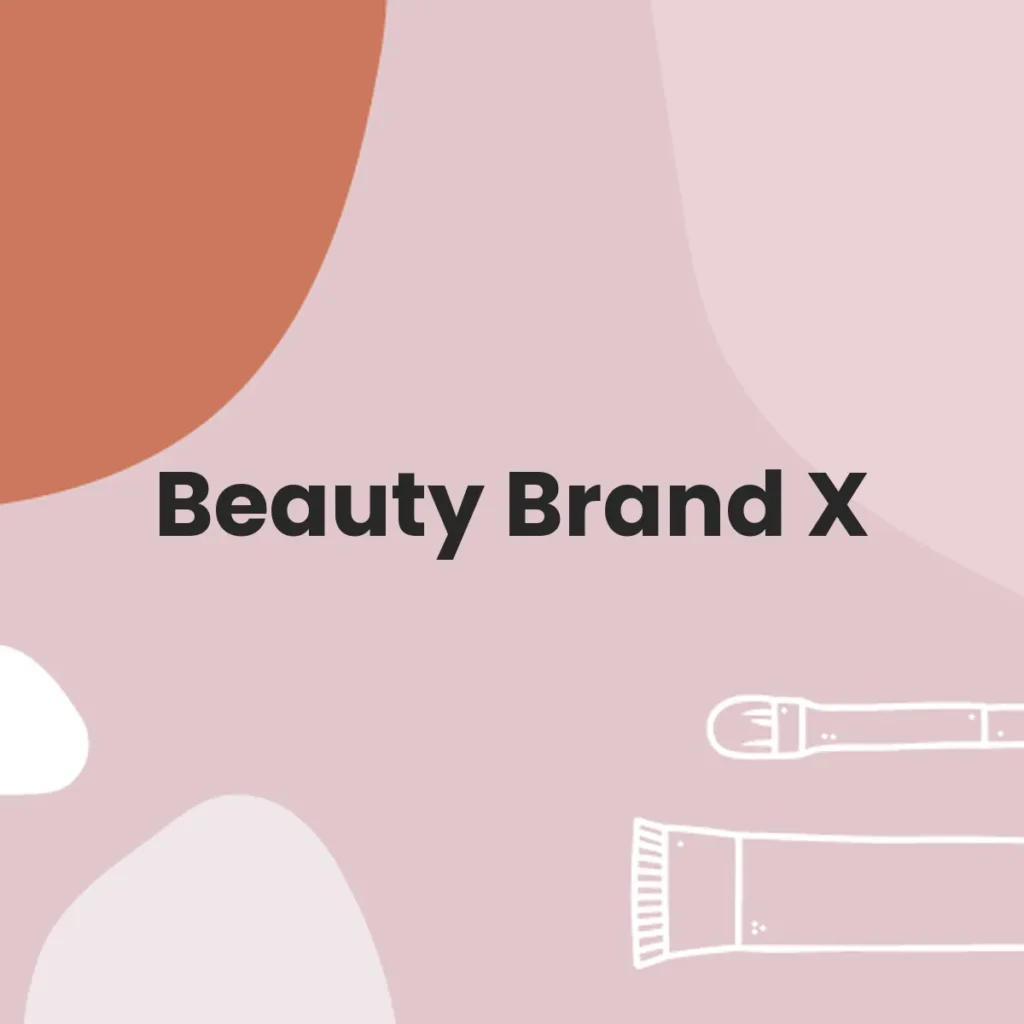 Beauty Brand X testa en animales?