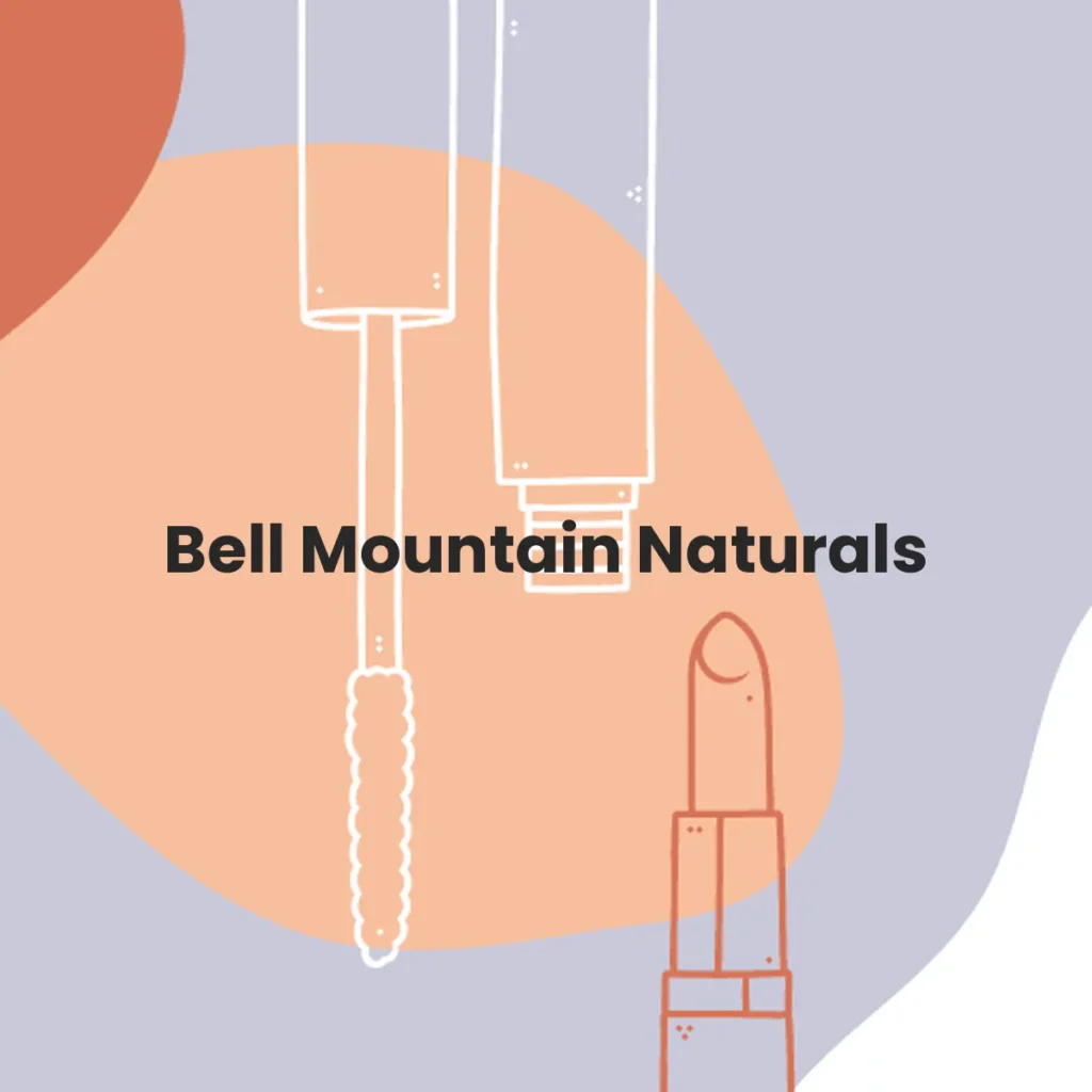 Bell Mountain Naturals testa en animales?