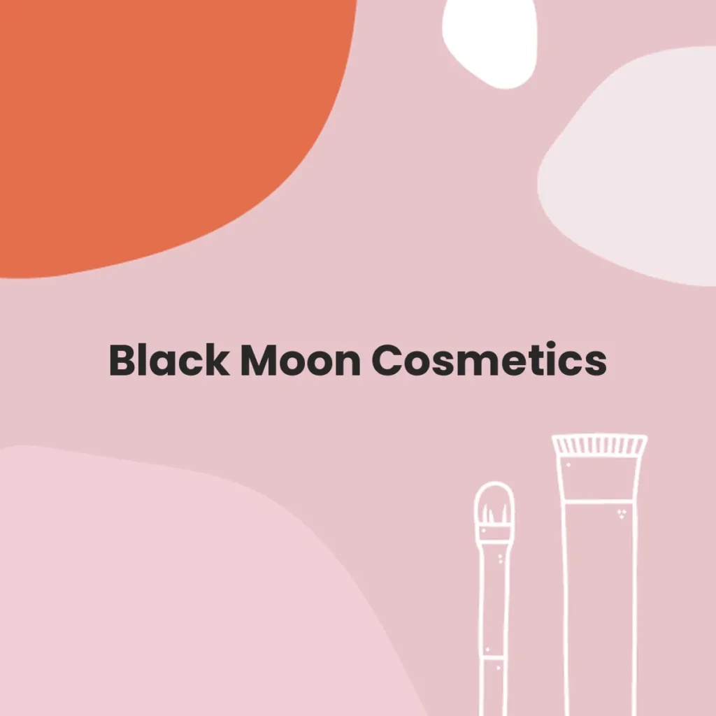 Black Moon Cosmetics testa en animales?