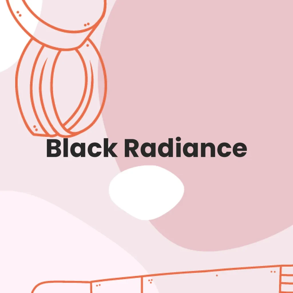 Black Radiance testa en animales?
