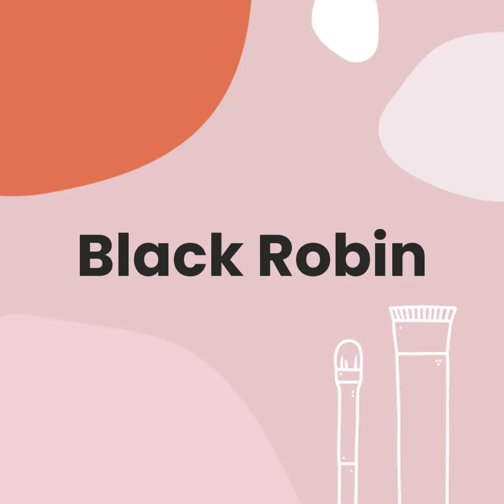 Black Robin testa en animales?
