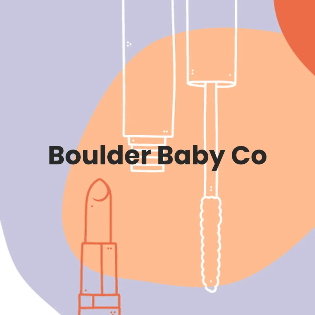 Boulder Baby Co 3 Boulder Baby Co testa en animales?