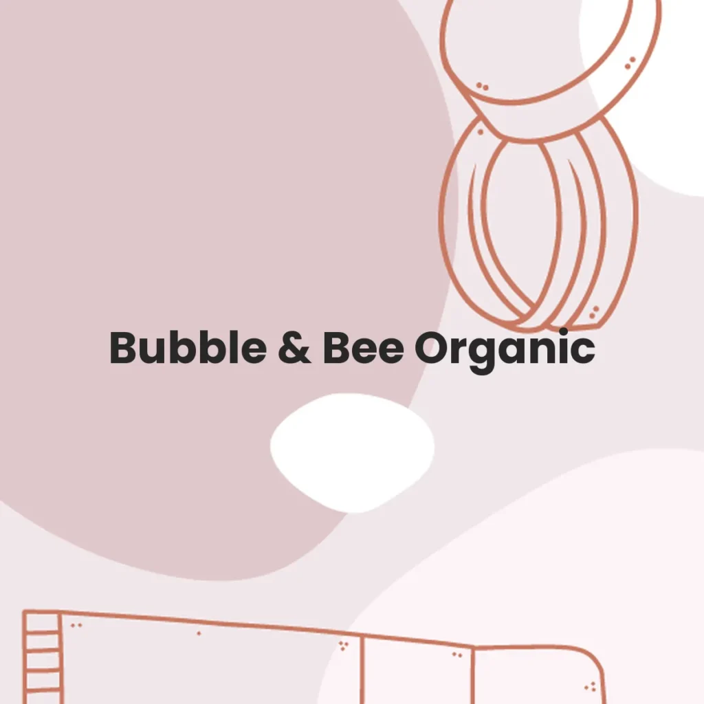 Bubble & Bee Organic testa en animales?
