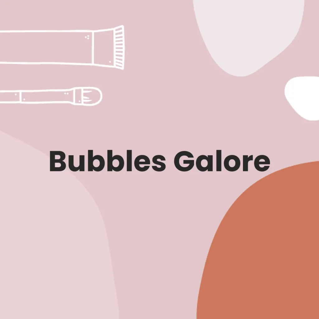 Bubbles Galore testa en animales?