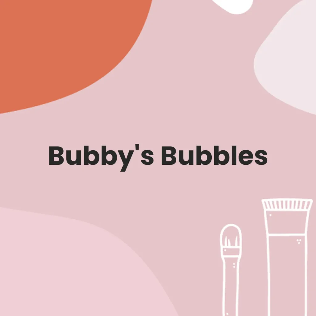 Bubby's Bubbles testa en animales?