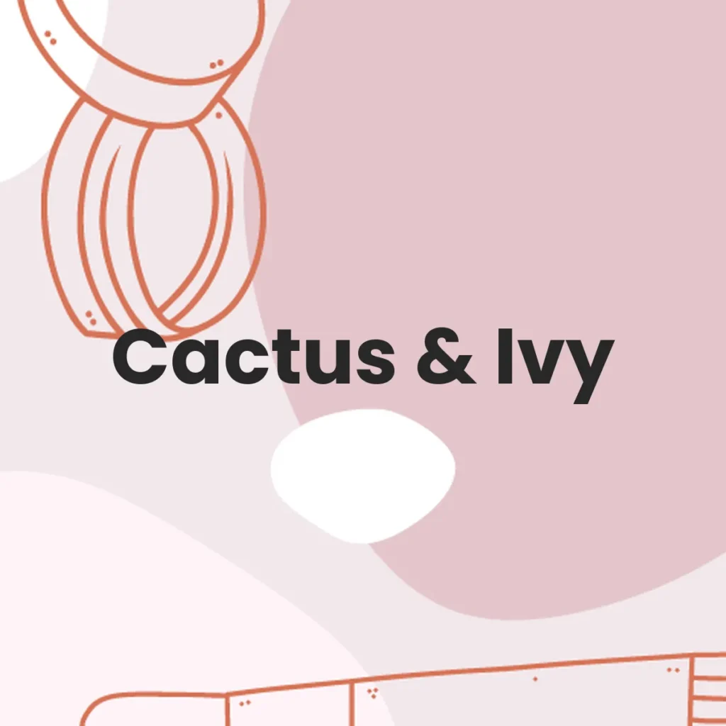 Cactus & Ivy testa en animales?