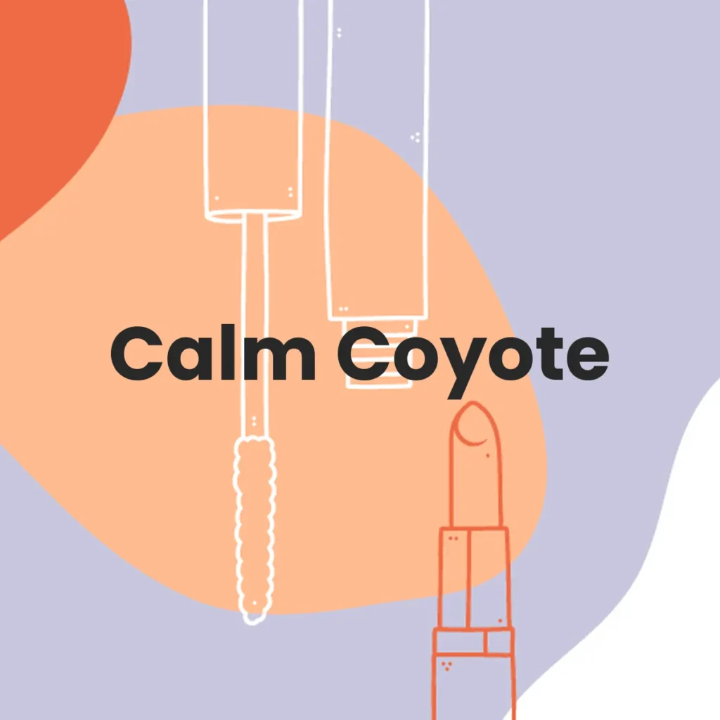 Calm Coyote testa en animales?