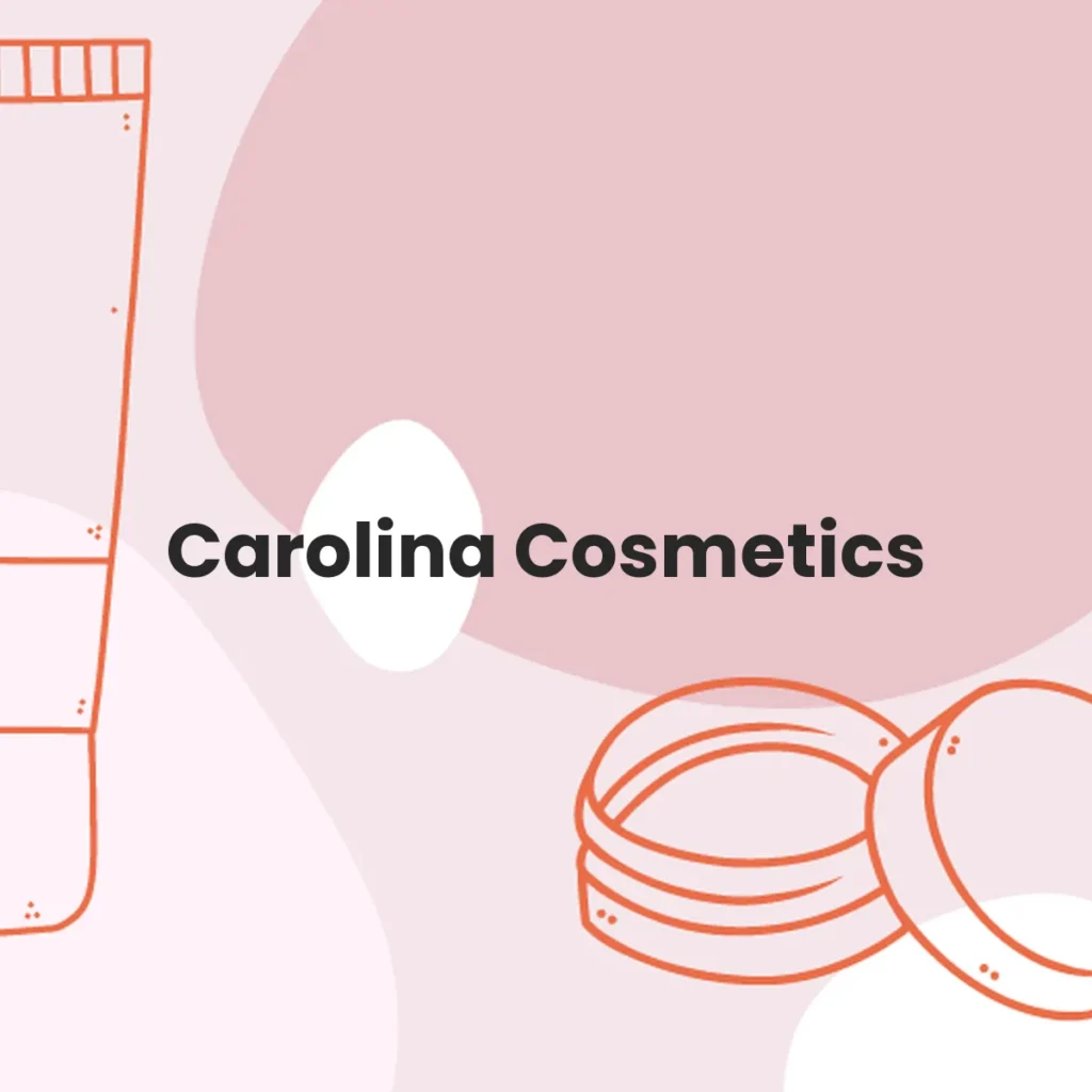 Carolina Cosmetics testa en animales?