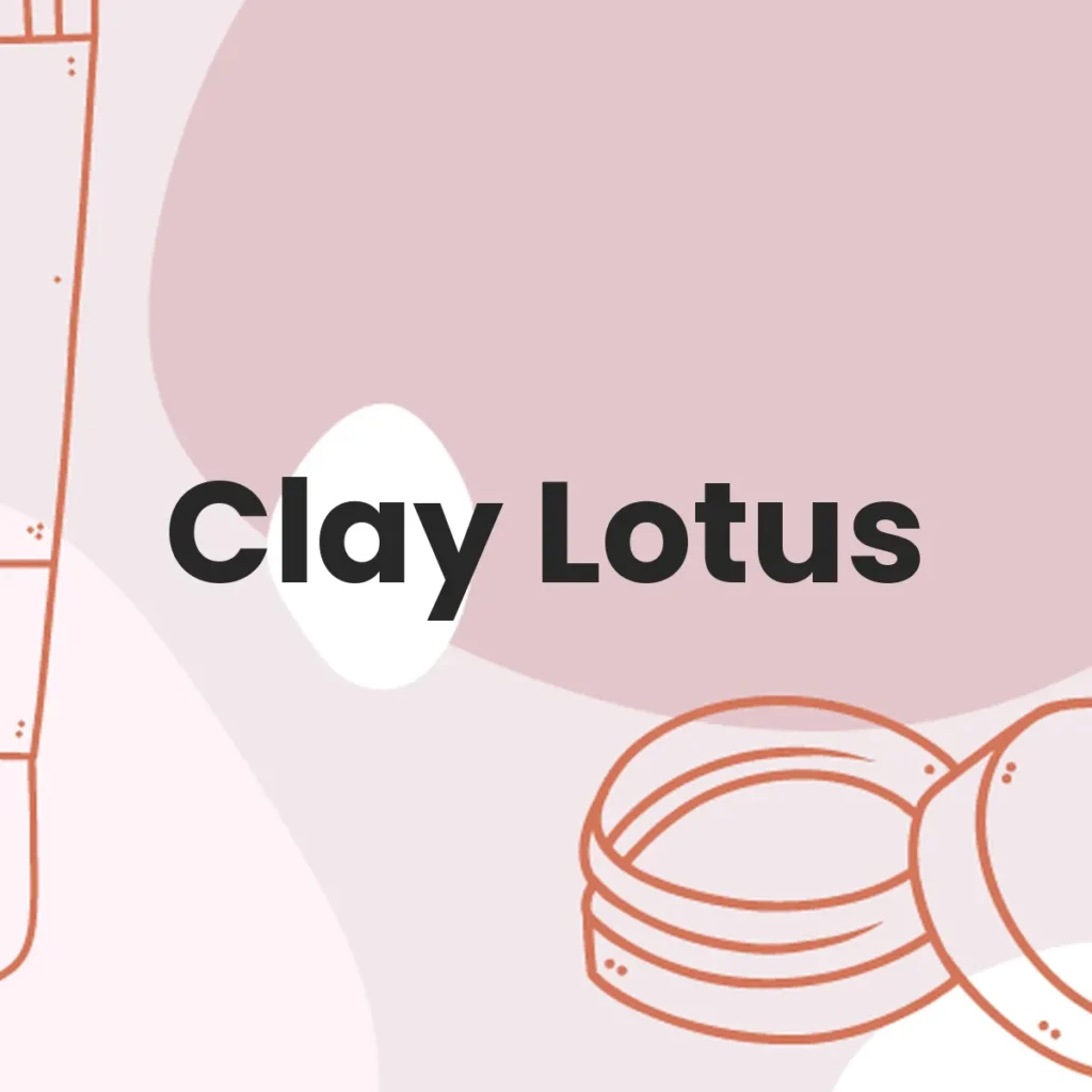 Clay Lotus testa en animales?