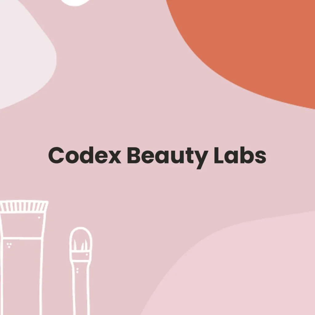 Codex Beauty Labs testa en animales?