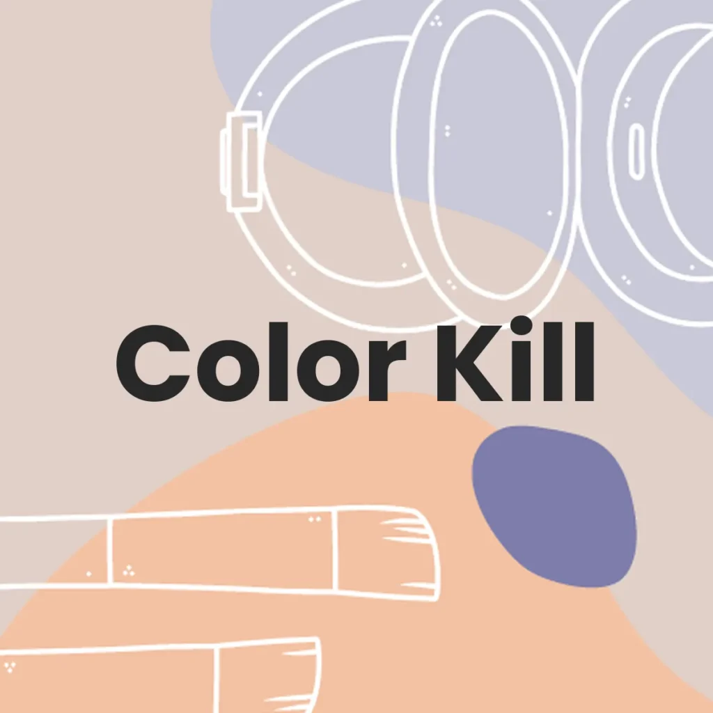 Color Kill testa en animales?
