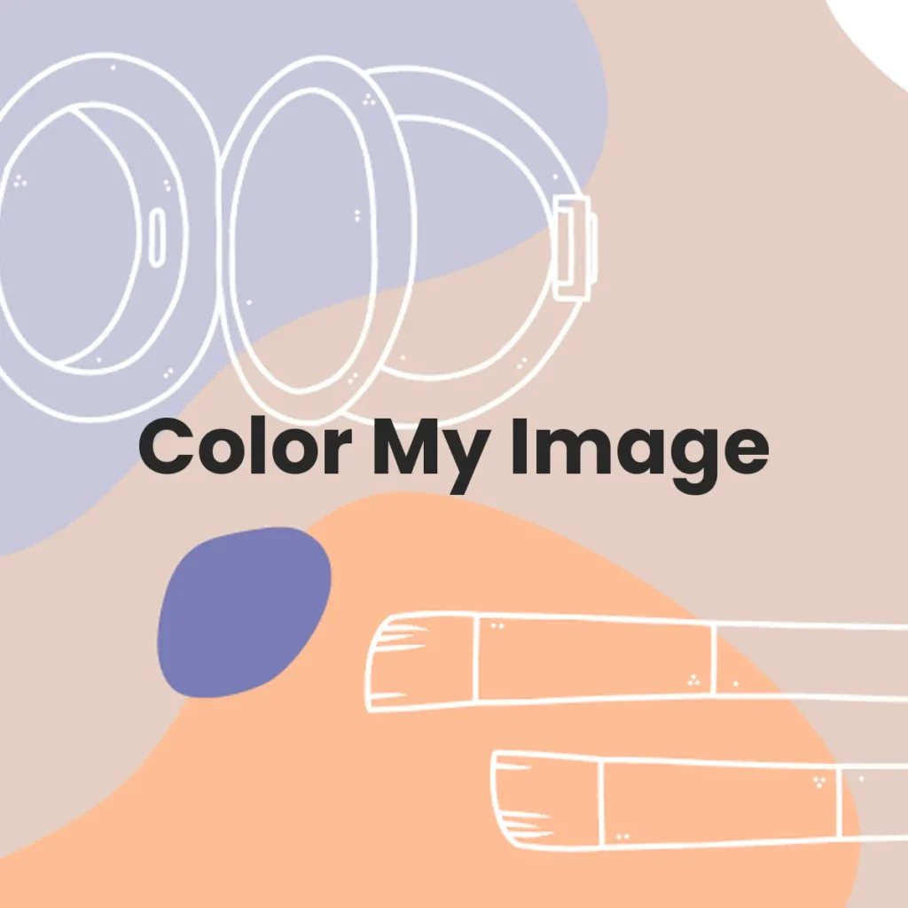 Color My Image testa en animales?