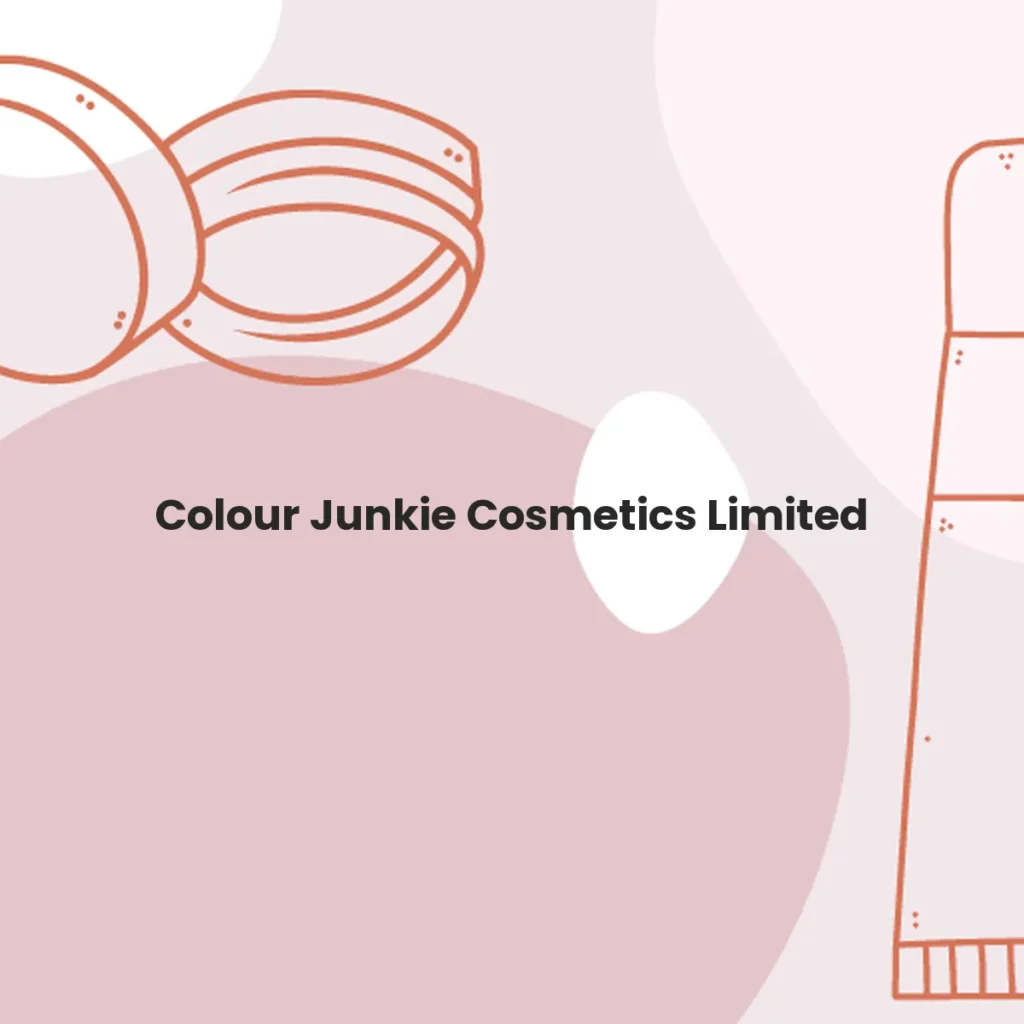 Colour Junkie Cosmetics Limited testa en animales?