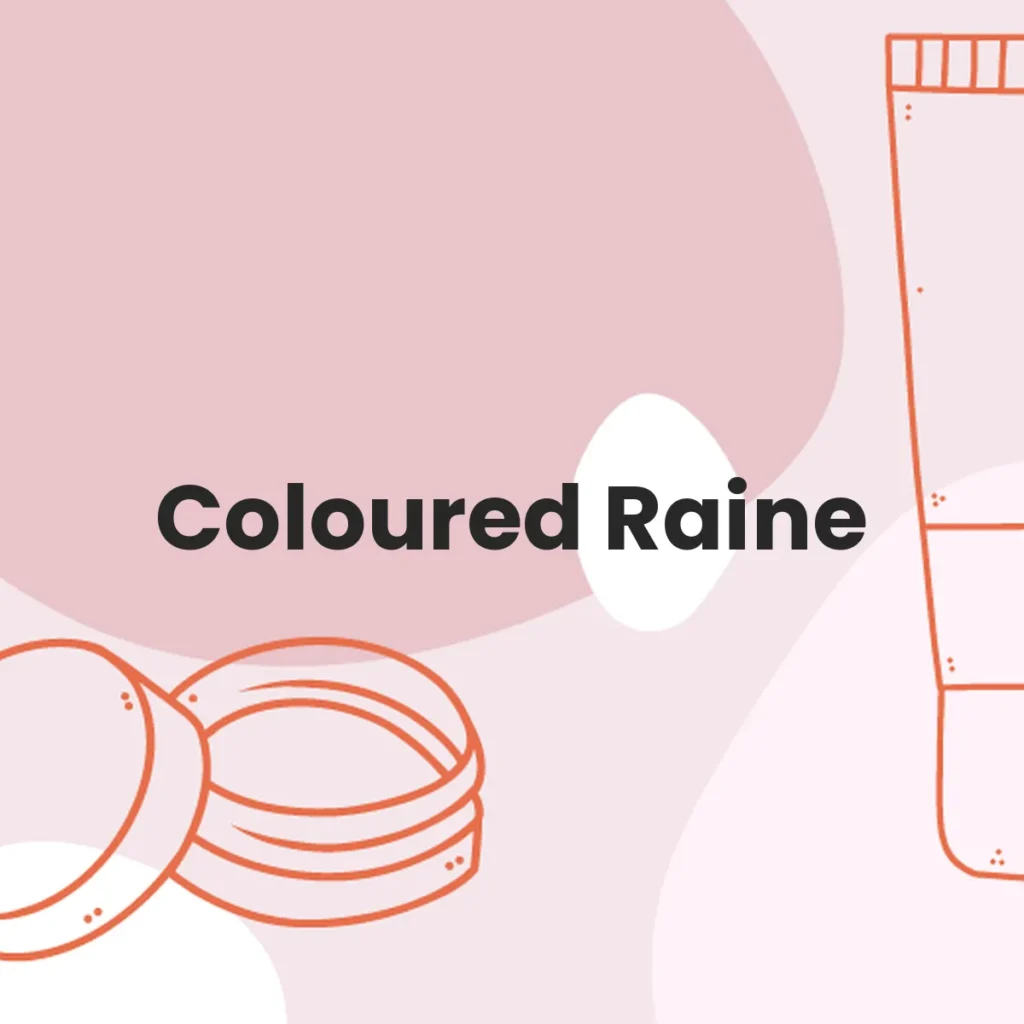 Coloured Raine testa en animales?