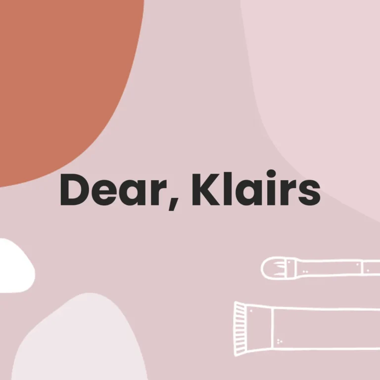 Dear, Klairs
