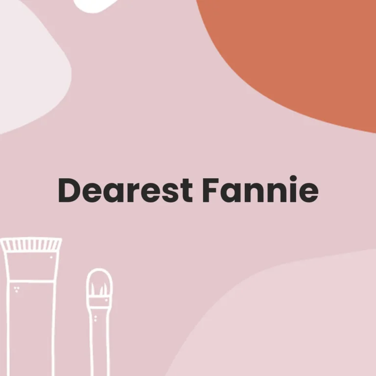 Dearest Fannie
