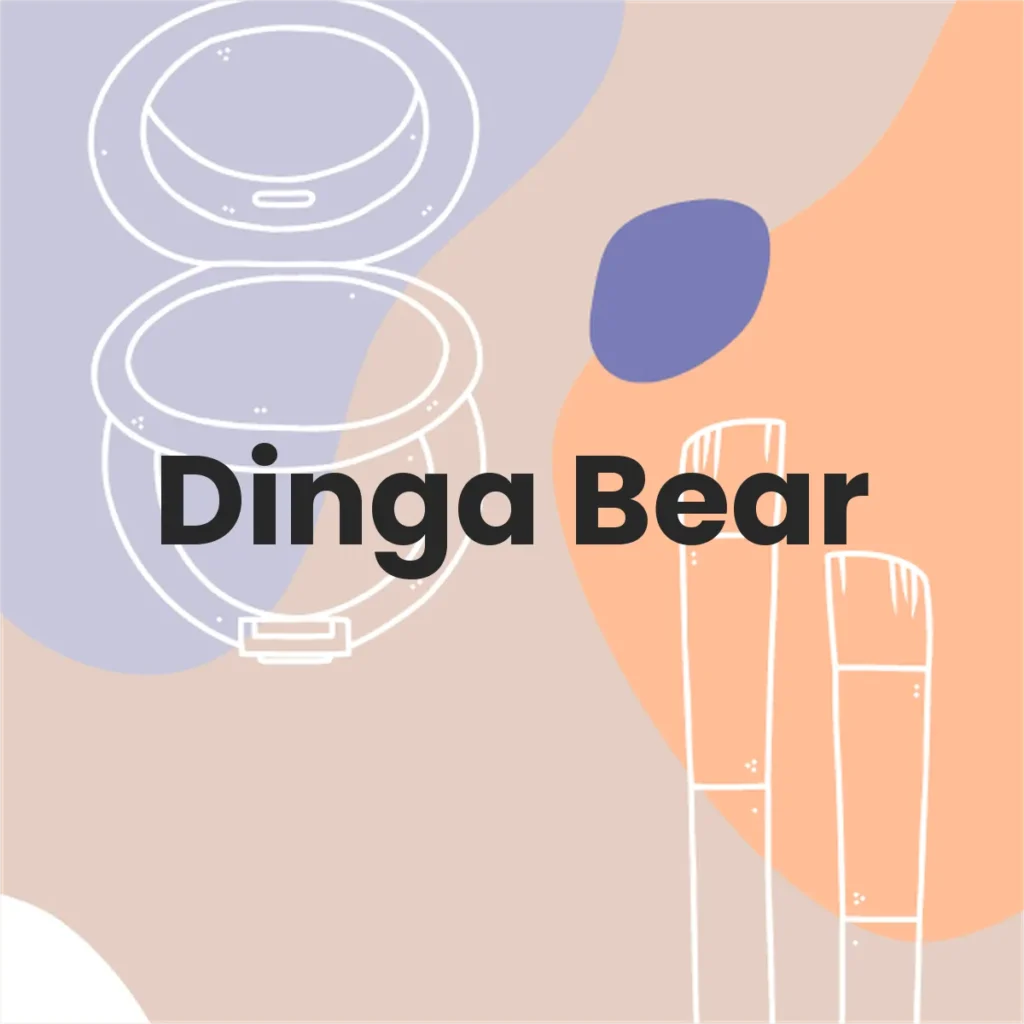 Dinga Bear testa en animales?