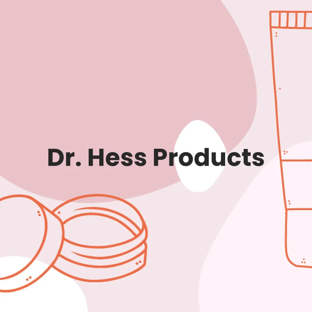 Dr. Hess Products testa en animales?
