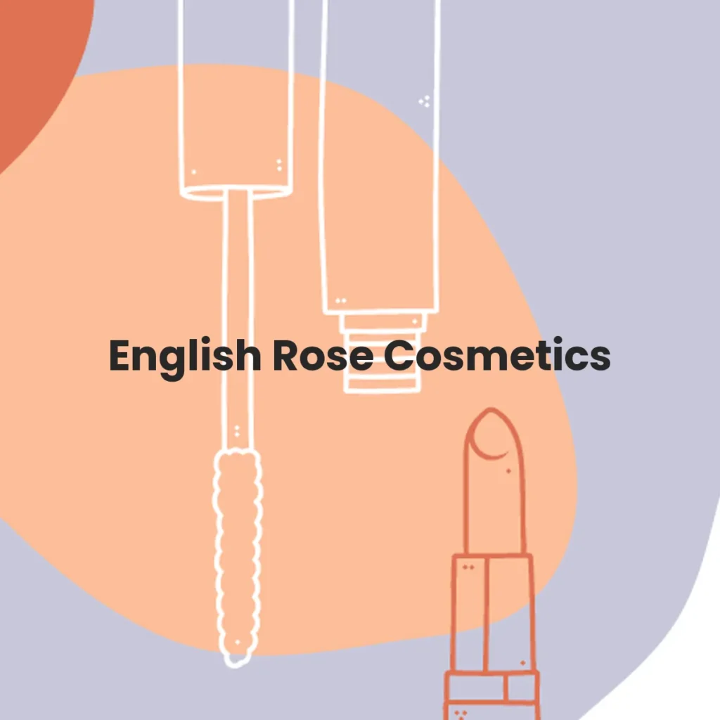 English Rose Cosmetics testa en animales?