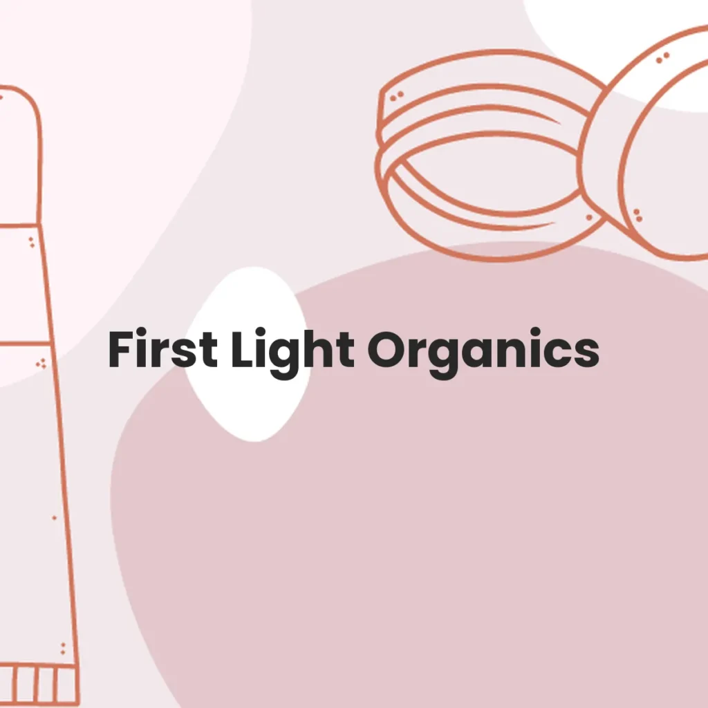 First Light Organics testa en animales?