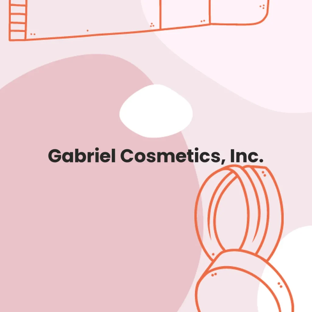 Gabriel Cosmetics, Inc. testa en animales?