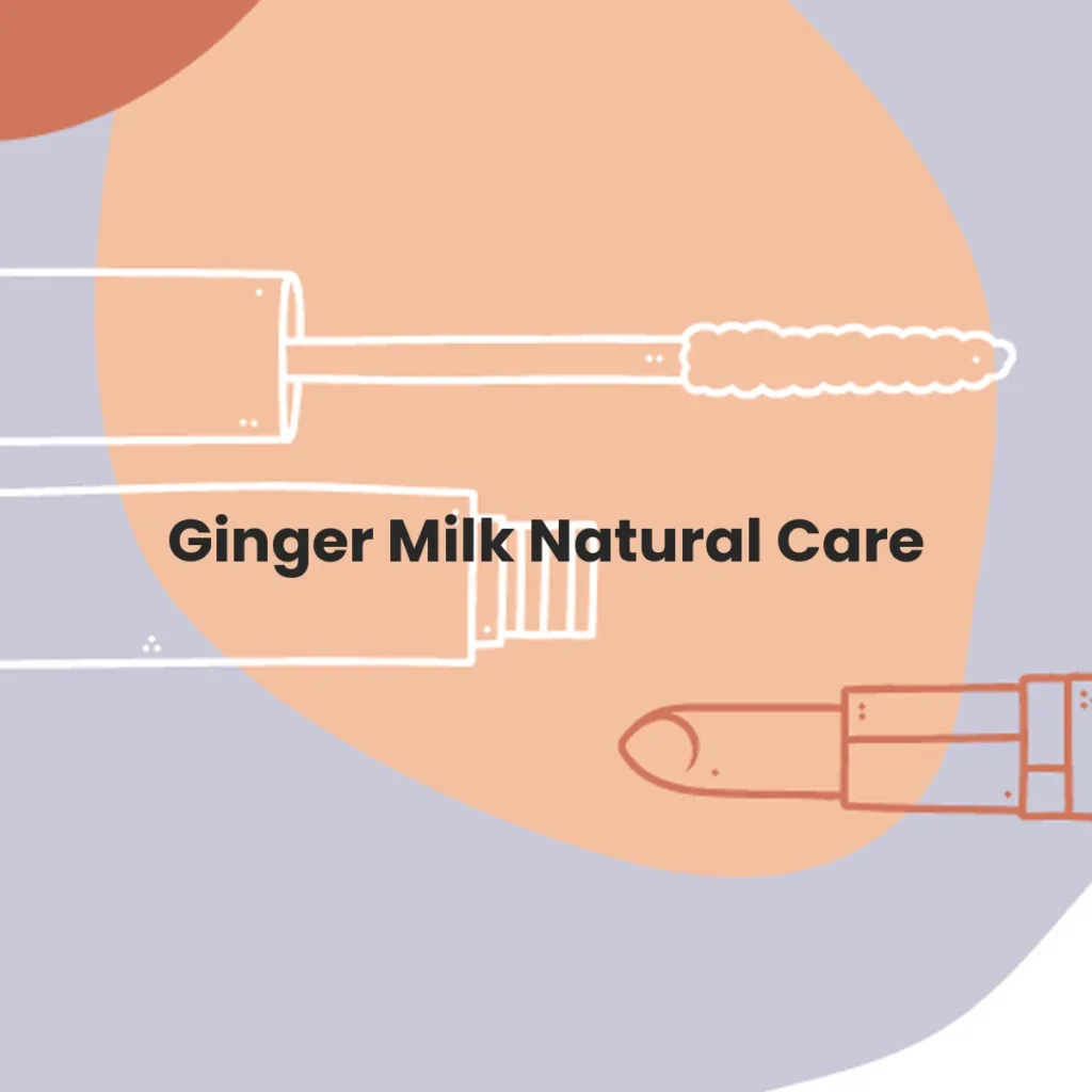 Ginger Milk Natural Care testa en animales?