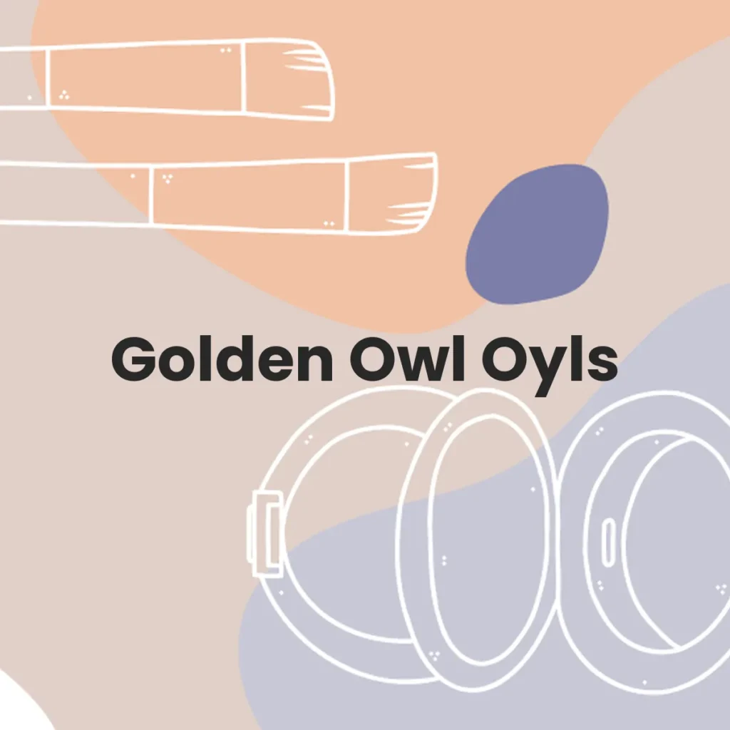 Golden Owl Oyls testa en animales?