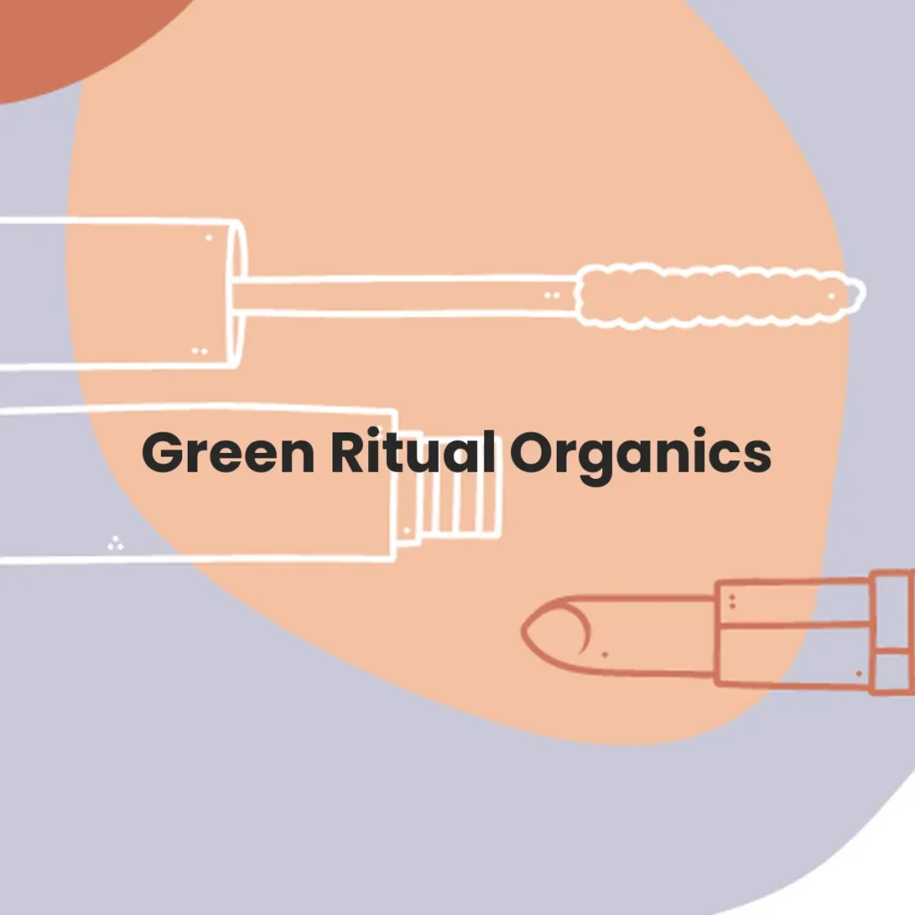 Green Ritual Organics testa en animales?
