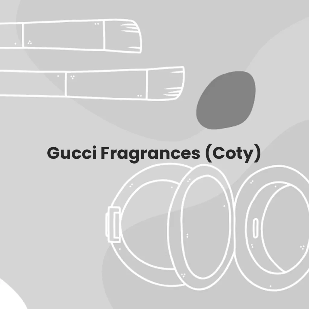 Gucci Fragrances (Coty) testa en animales?