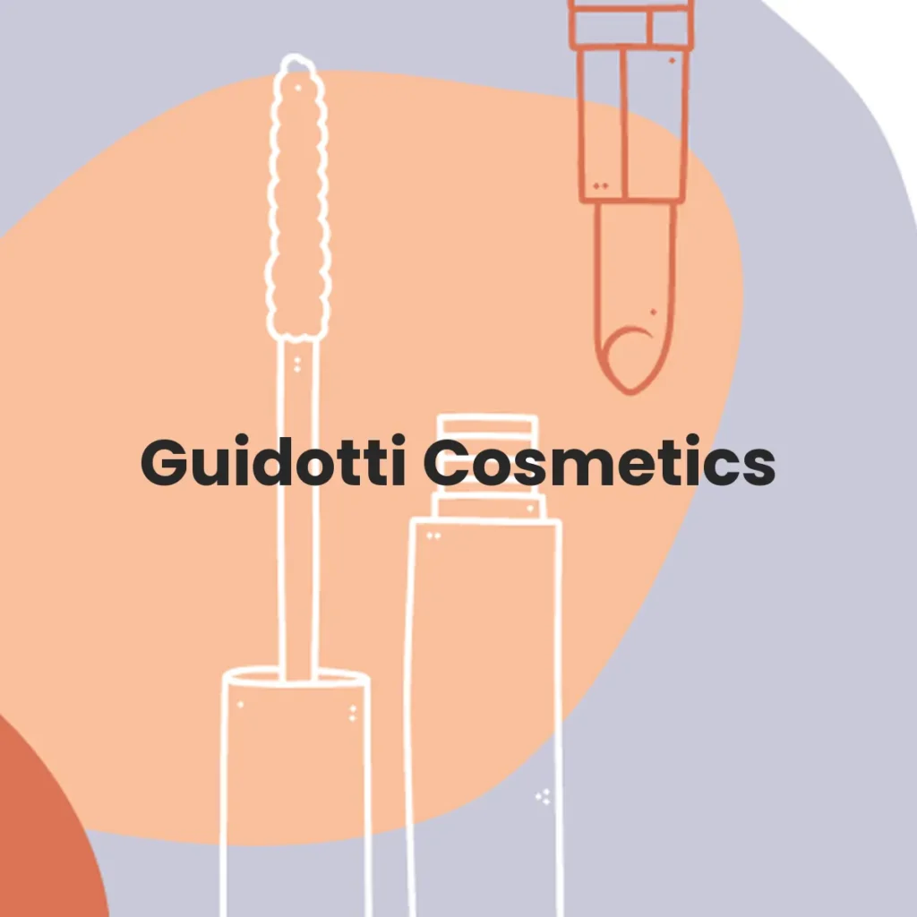 Guidotti Cosmetics testa en animales?