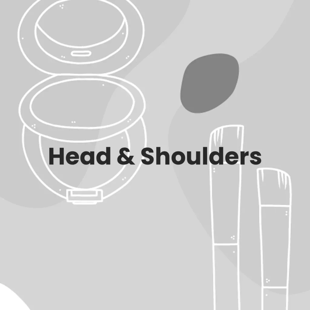 Head & Shoulders testa en animales?