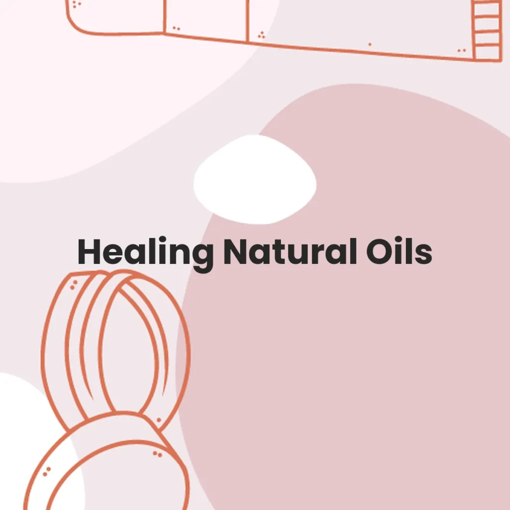 Healing Natural Oils testa en animales?