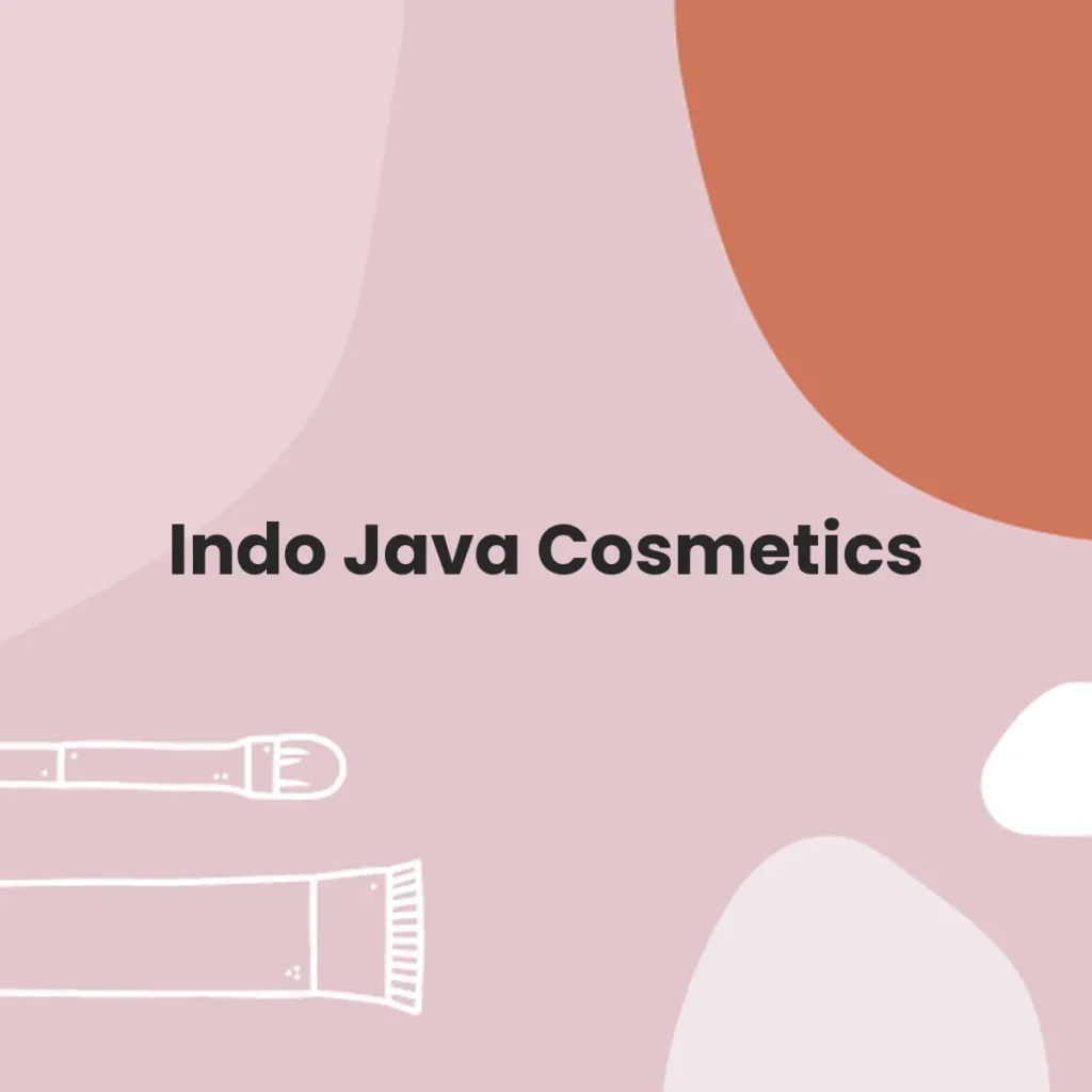 Indo Java Cosmetics testa en animales?