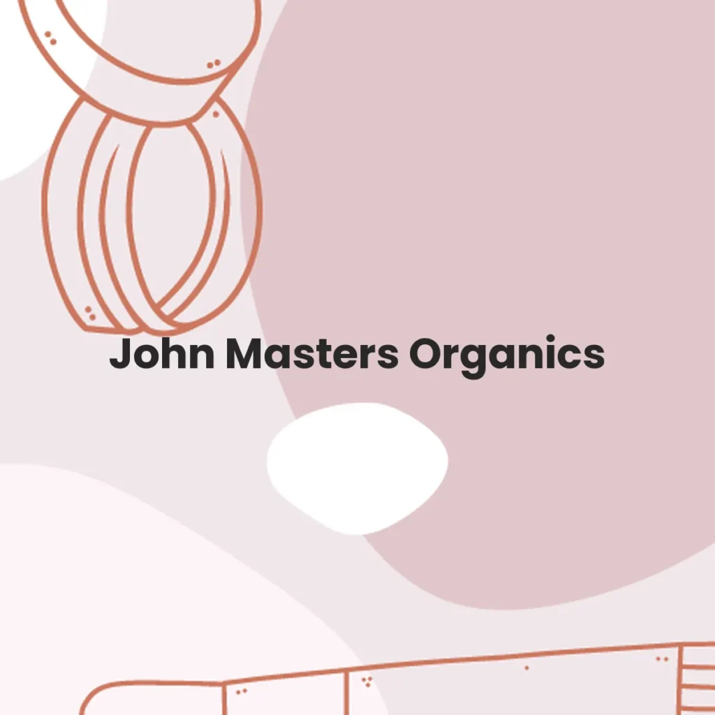 John Masters Organics testa en animales?