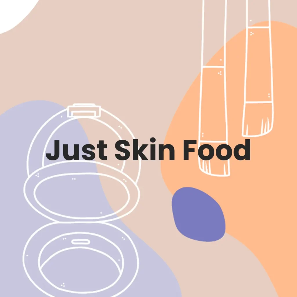 Just Skin Food testa en animales?