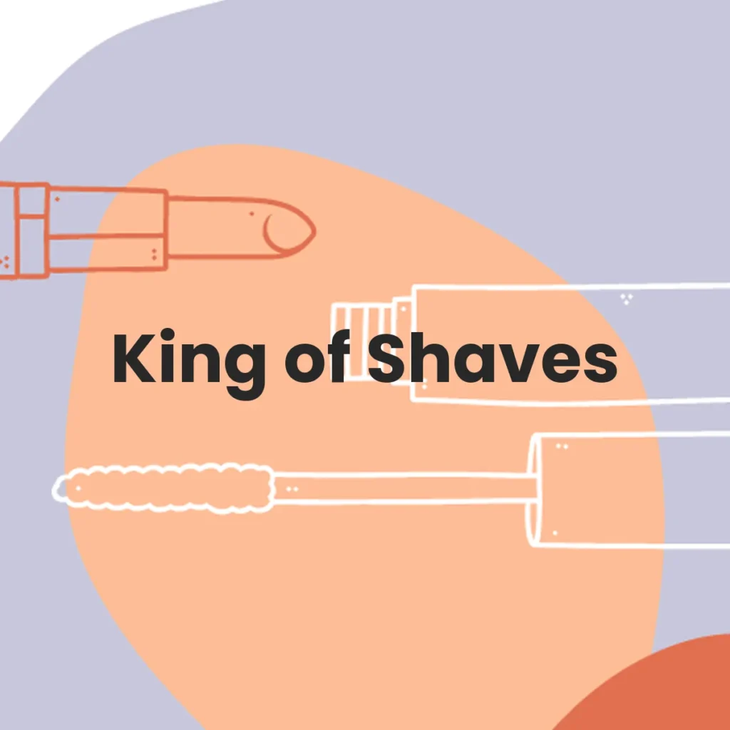 King of Shaves testa en animales?