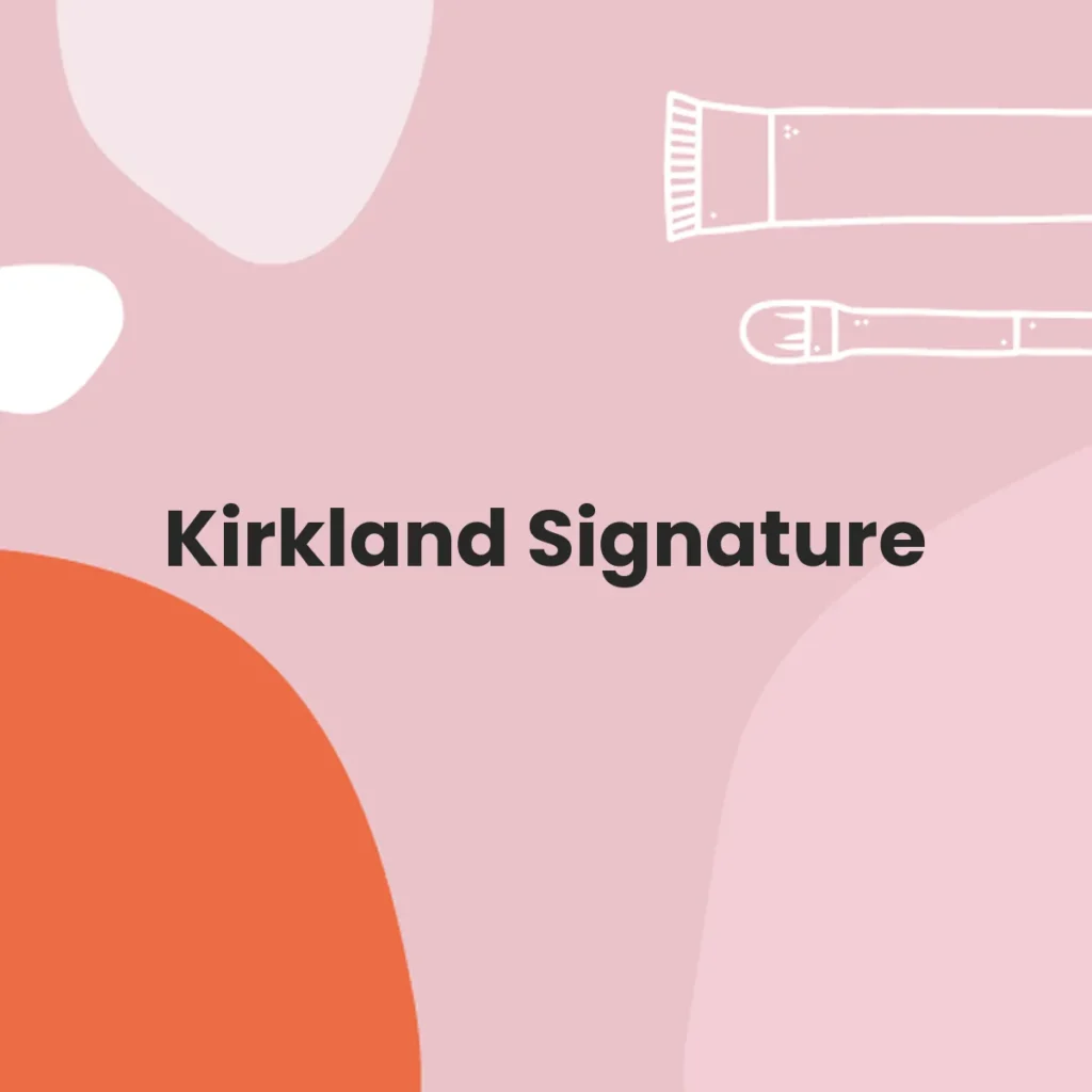 Kirkland Signature testa en animales?