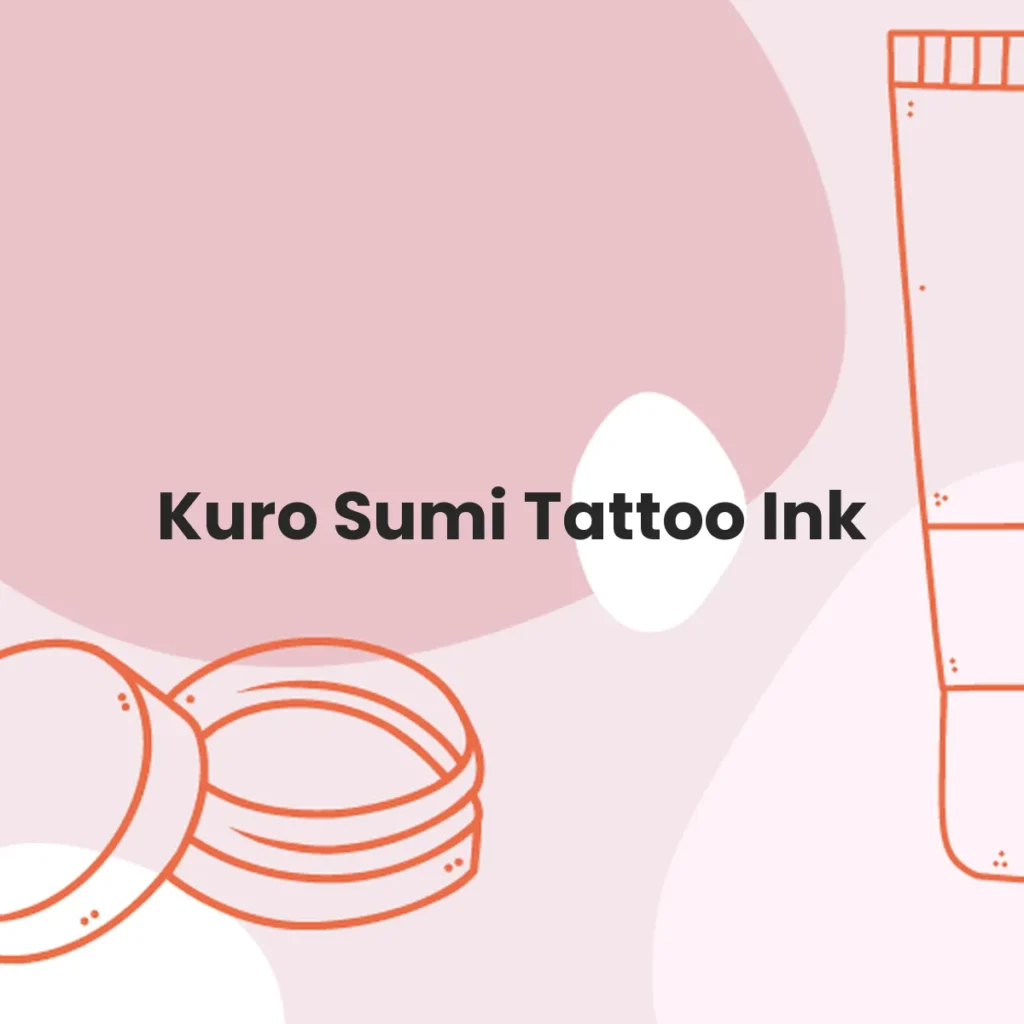 Kuro Sumi Tattoo Ink testa en animales?