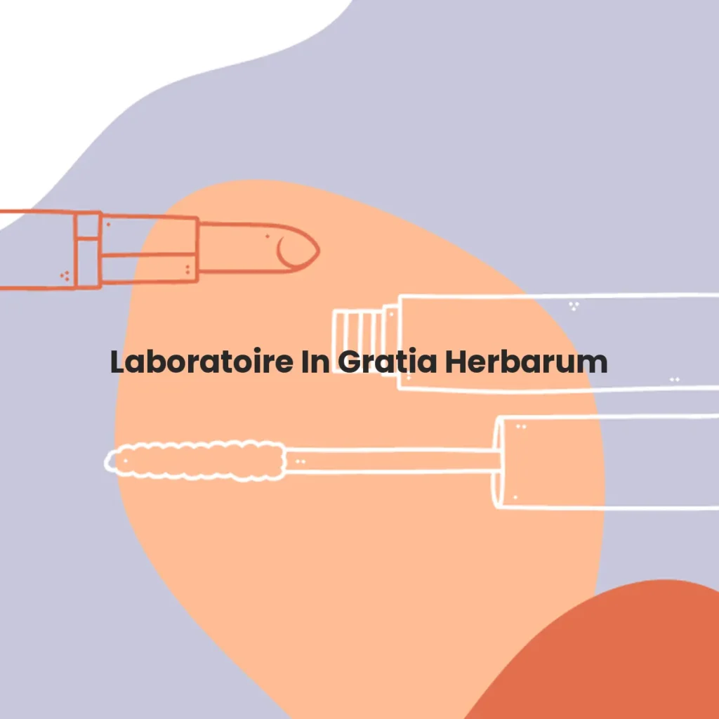 Laboratoire In Gratia Herbarum testa en animales?